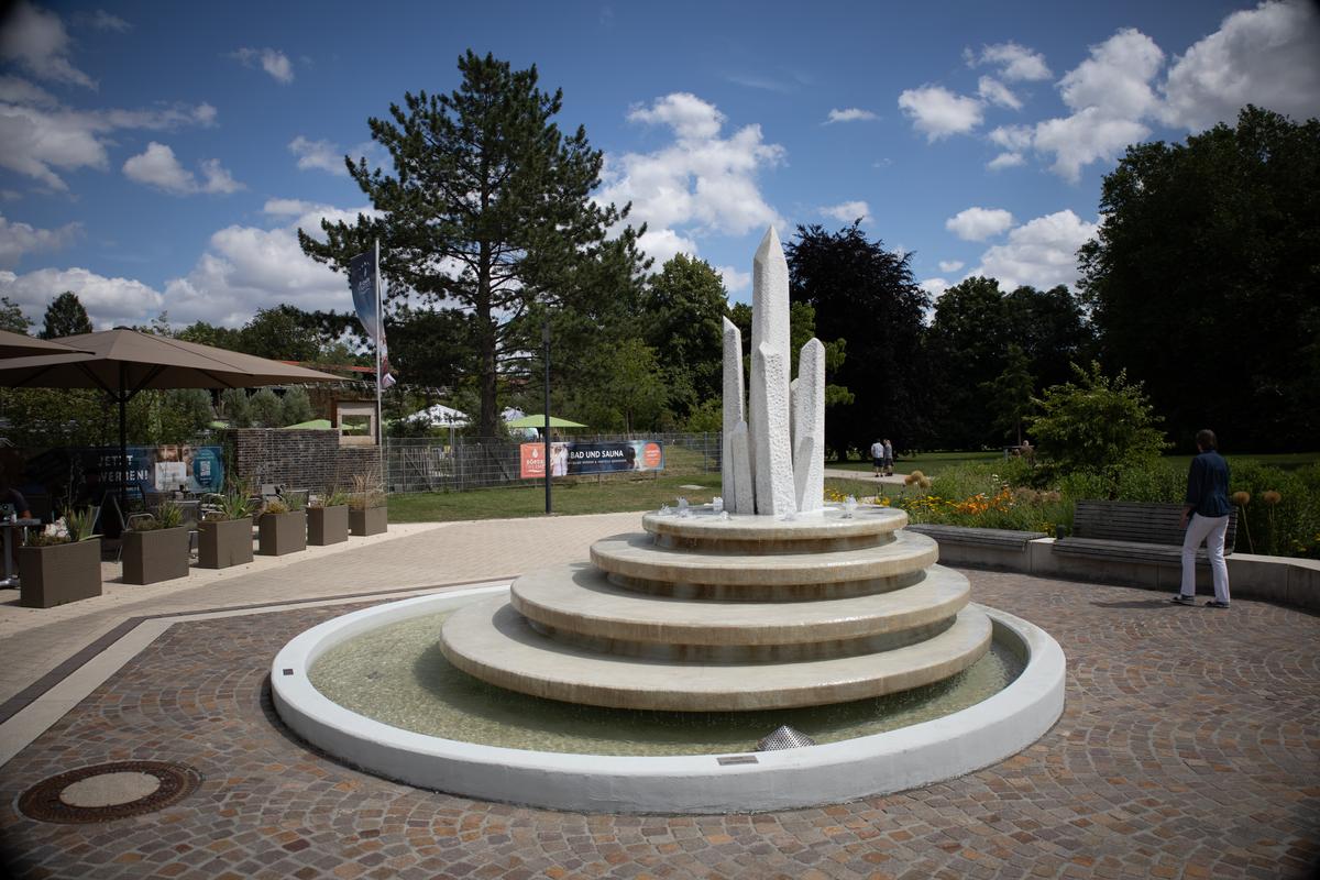 Salzkristall-Brunnen