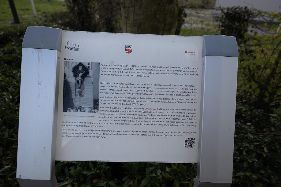 Den Toten der Kriege in Overhagen