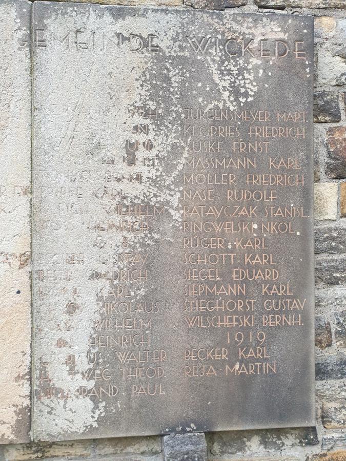 Gedenktafel 1914/18