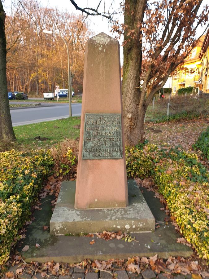 Denkmal für Erzberger, Rathenau und Ebert