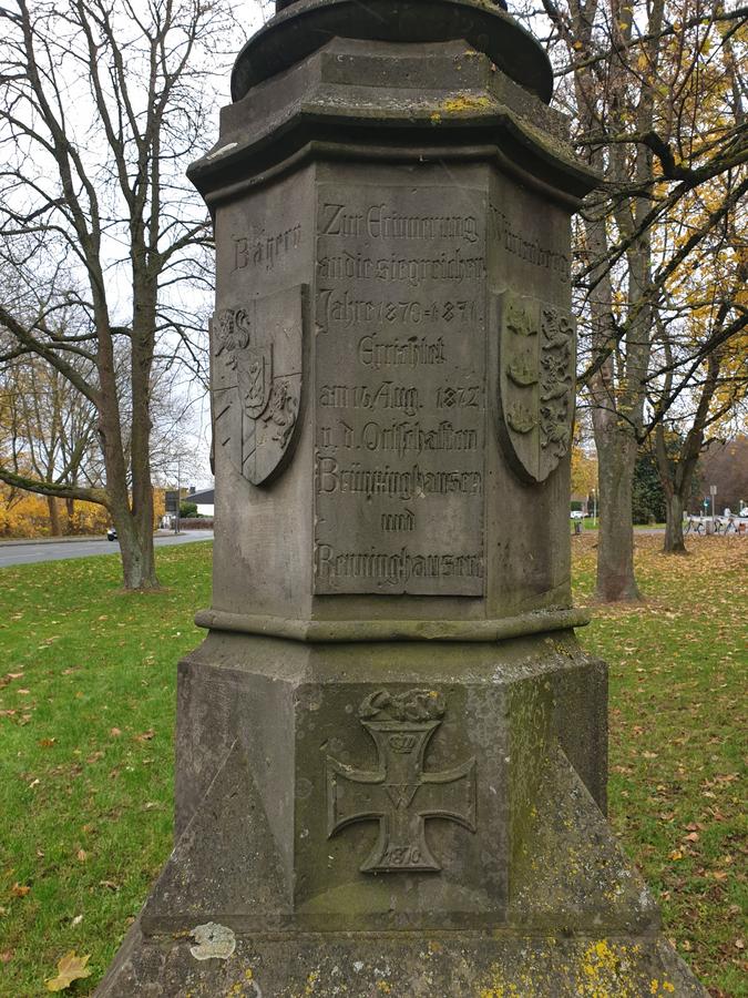 Kriegerdenkmal in Brünninghausen, Gefallene 1870-1871