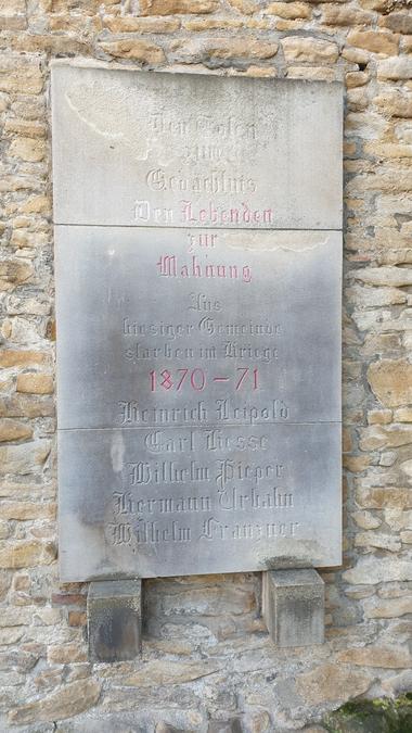 Kriegerdenkmal in Syburg, Gefallene 1914-1918