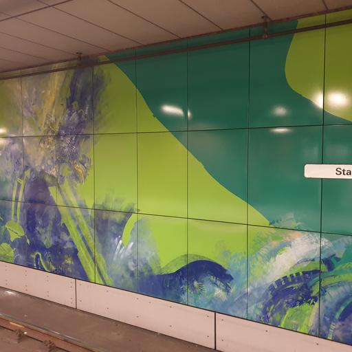 Gestaltung der U-Bahn Station Stadtgarten von Georg Meissner + Weitere