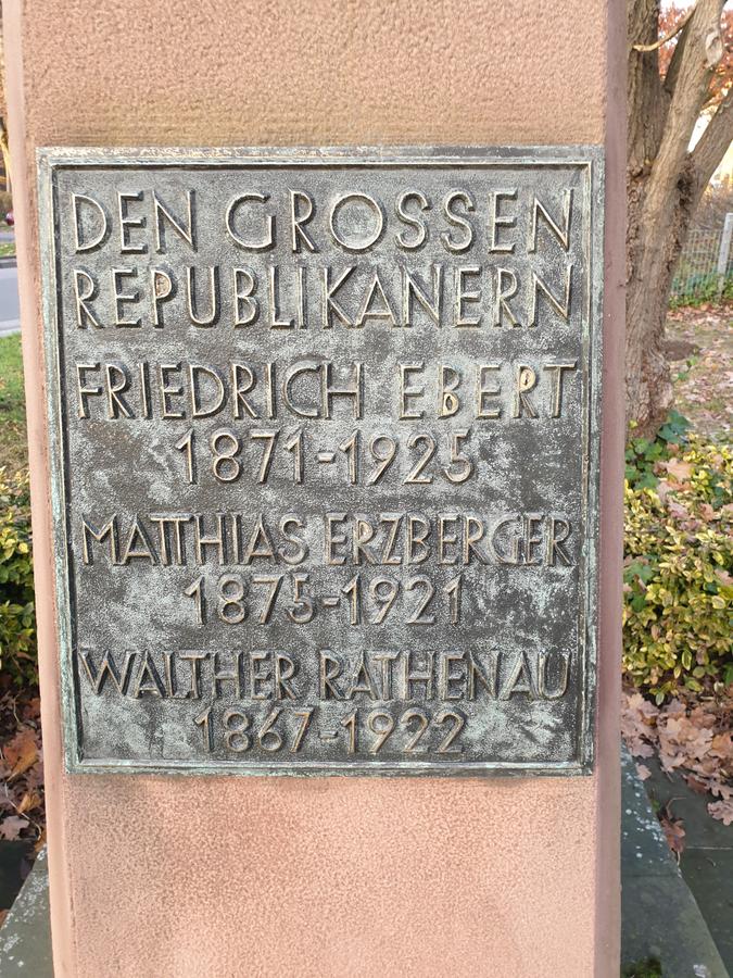 Denkmal für Erzberger, Rathenau und Ebert