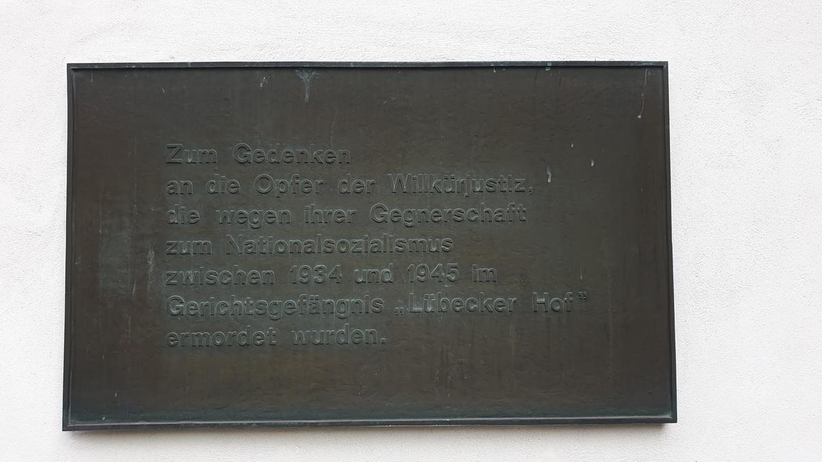 Gedenktafel für die Opfer der NS-Justiz
