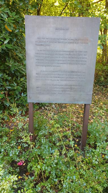 Gedenktafel für den jüdischen Friedhof
