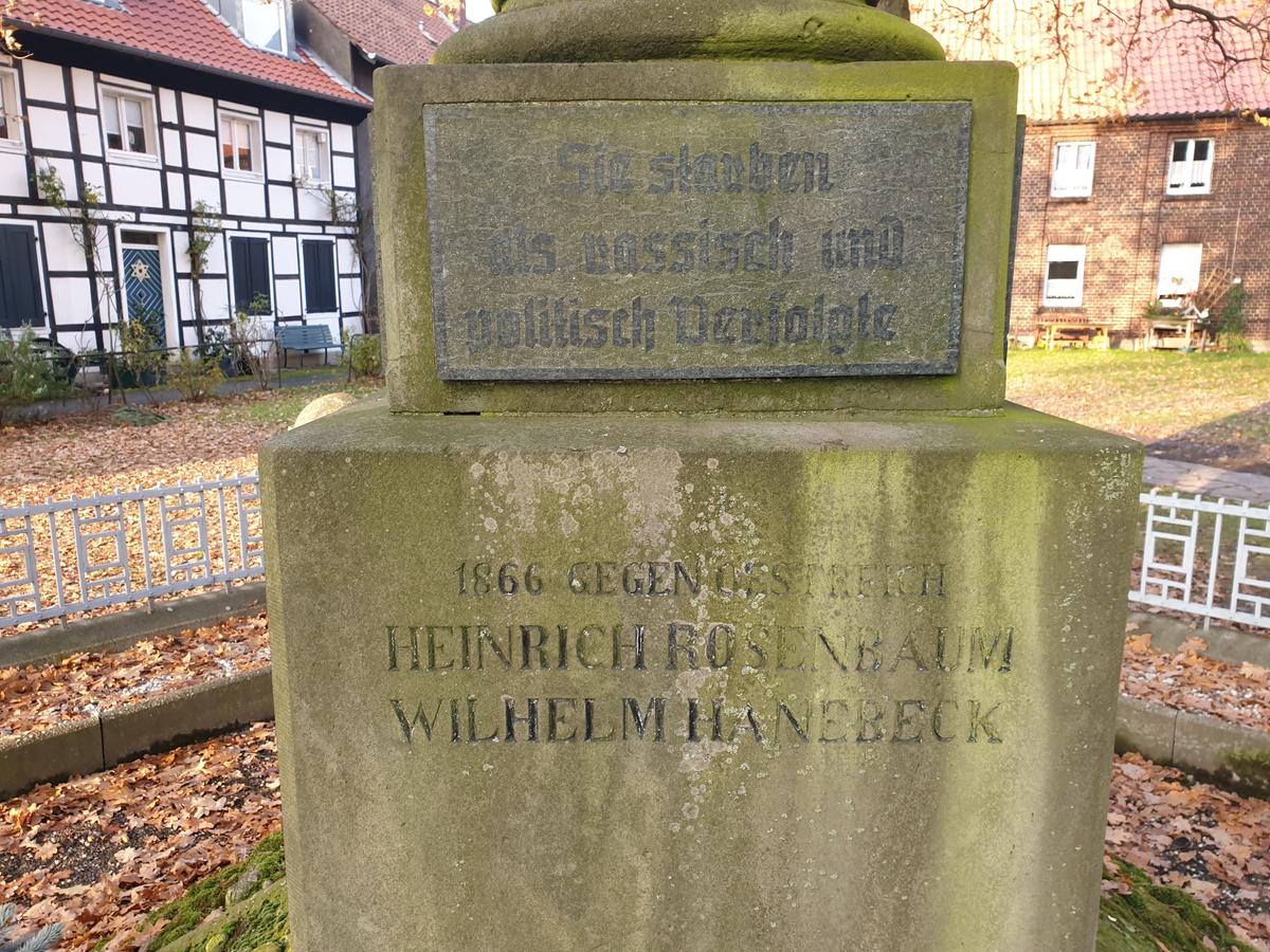 Kriegerdenkmal in Brechten, Gefallene 1866, 1870-71, 1914-1918 und 1939-1945