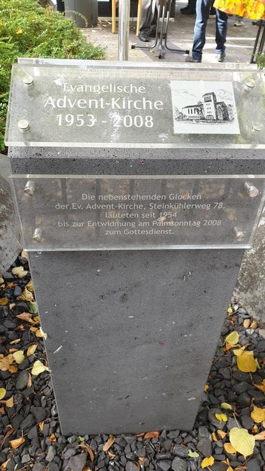 Glocke der entwidmeten Evangelischen Adventskirche Hörde