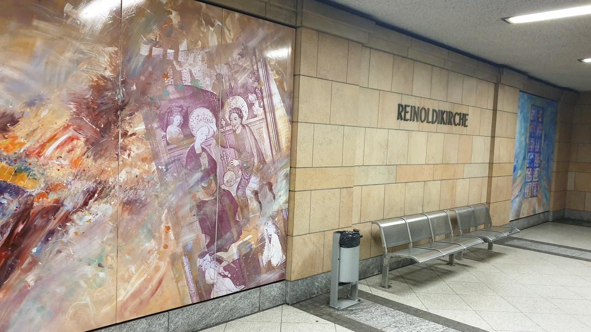 Gestaltung der U-Bahn Station Reinoldikirche