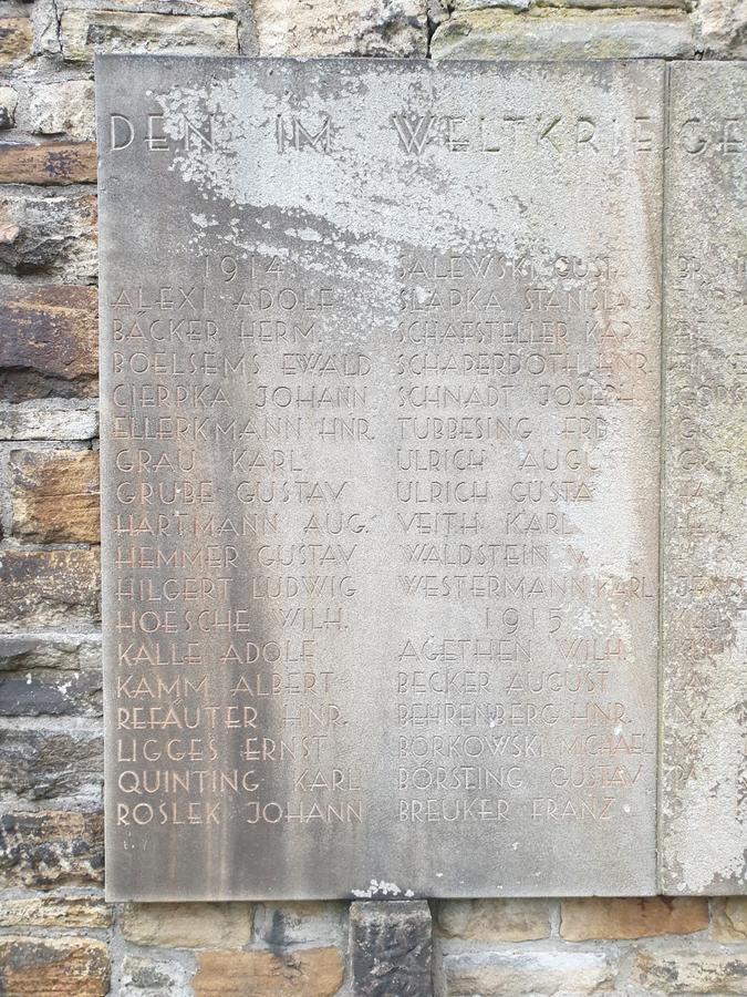 Gedenktafel 1914/18