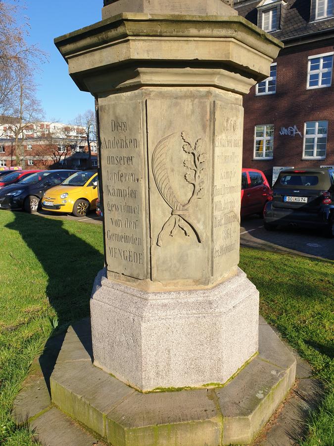 Kriegerdenkmal in Mengede, Gefallene 1866 und 1870/71