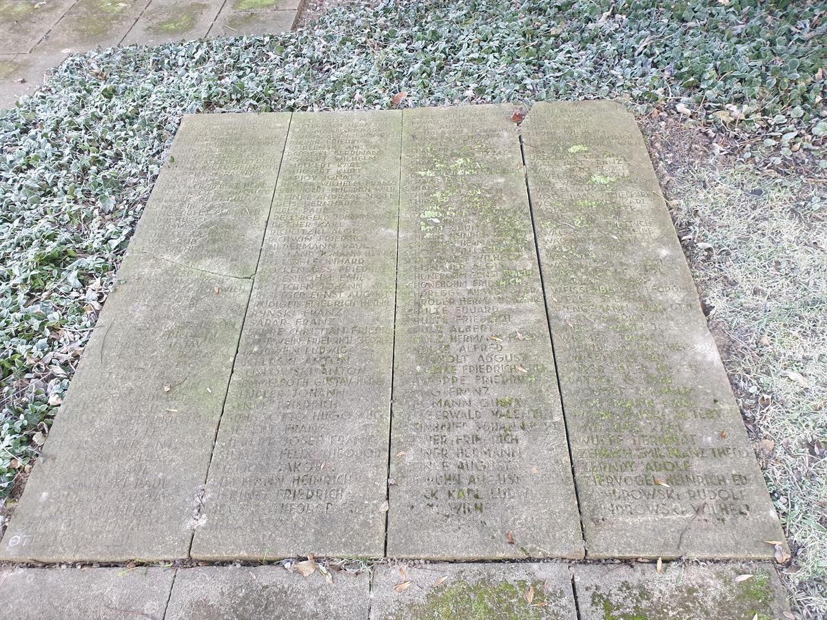 Kriegerdenkmal in Dorstfeld, Gefallene 1914-1918