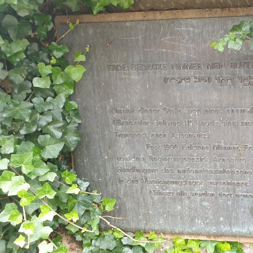 Gedenkstein Deportation jüdischer Bürger nach Ausschwitz von Künstler:in unbekannt