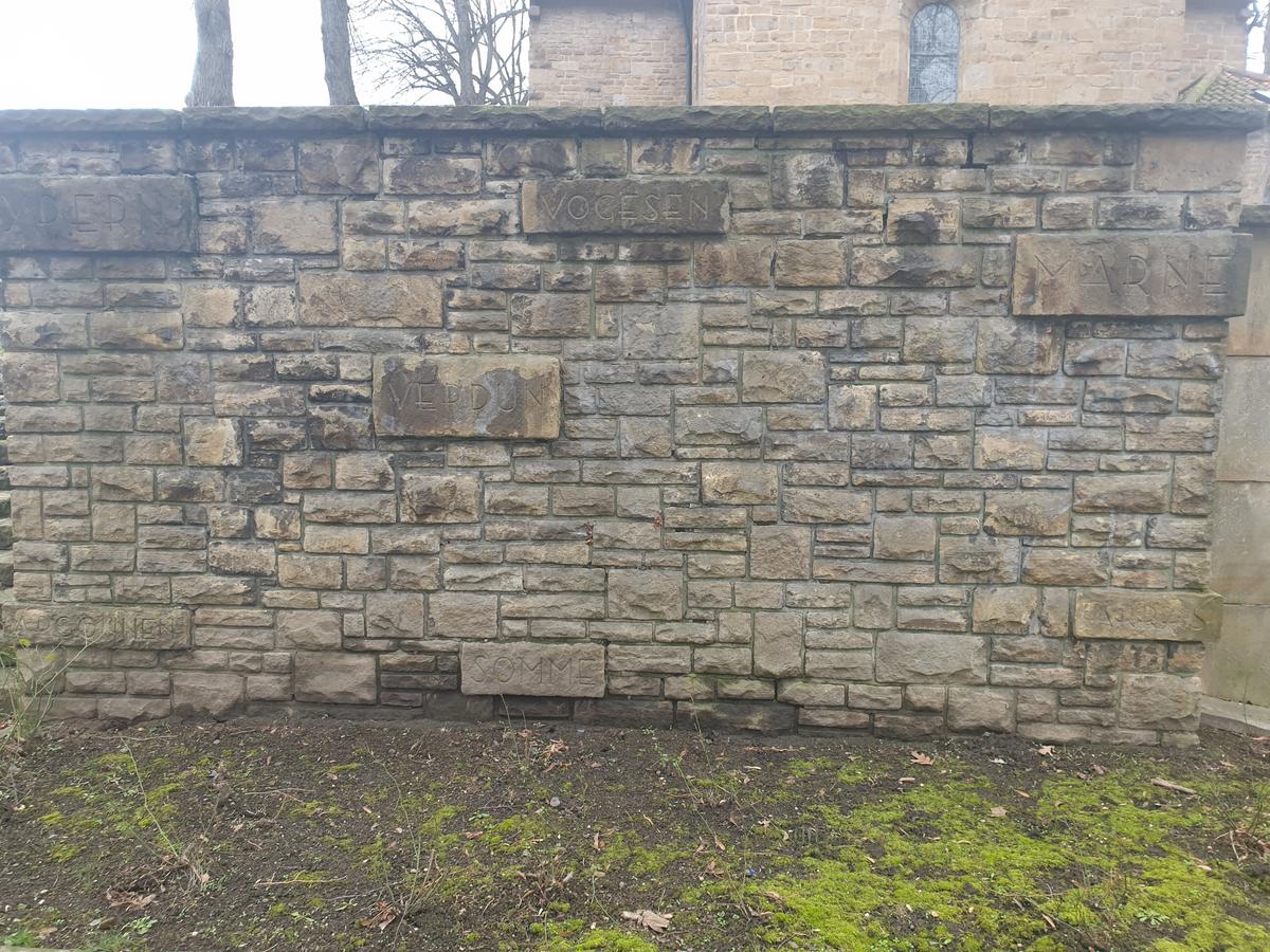 Kriegerdenkmal in Kirchderne, Gefallene 1914-1918