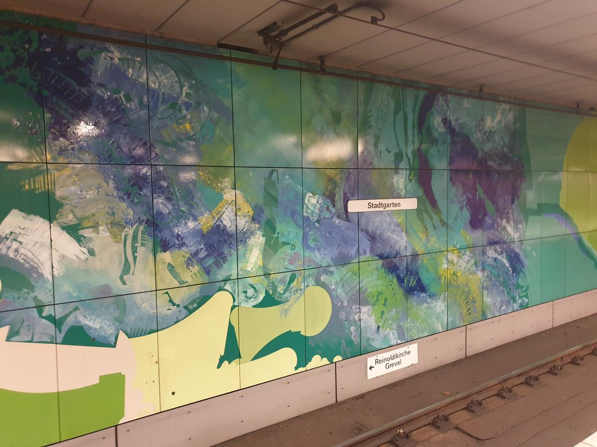 Gestaltung der U-Bahn Station Stadtgarten