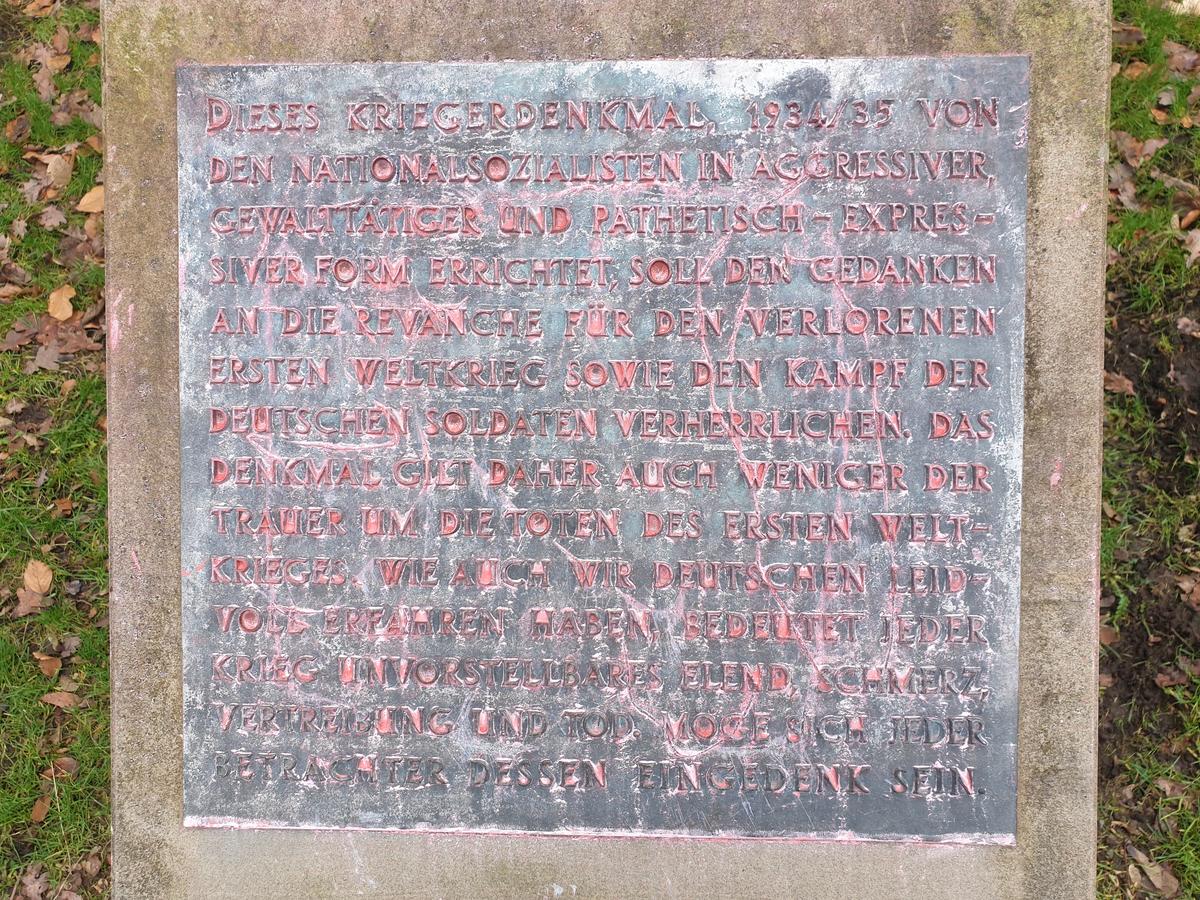 Kriegerdenkmal in Kley, Gefallene 1914/1918