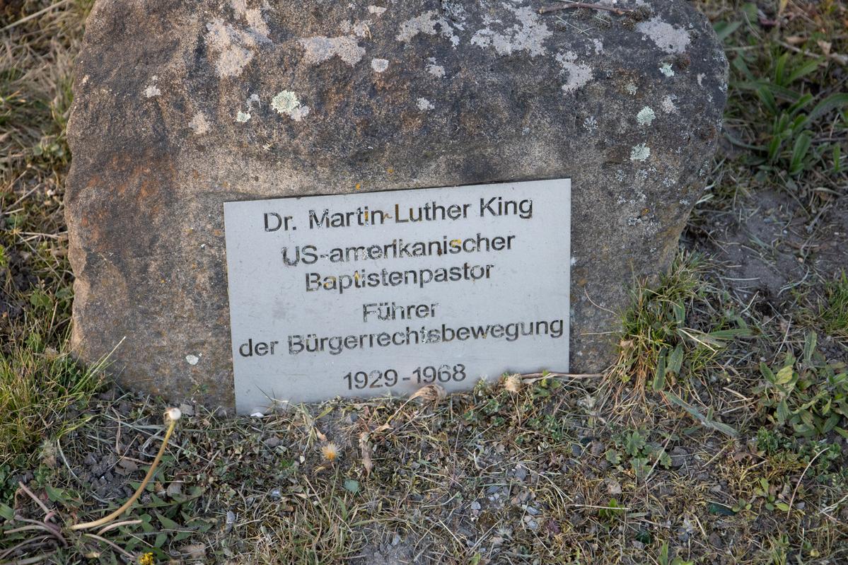 Wortskulptur Martin Luther King