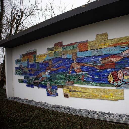 Mosaikwand von Bernhard Gohla