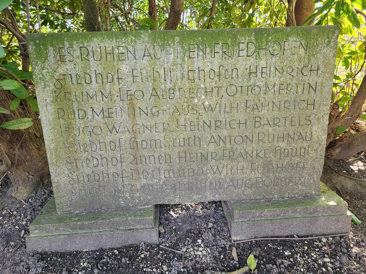 Ehren- und Grabmal für Opfer des Grubenunglücks vom 16.5.1925