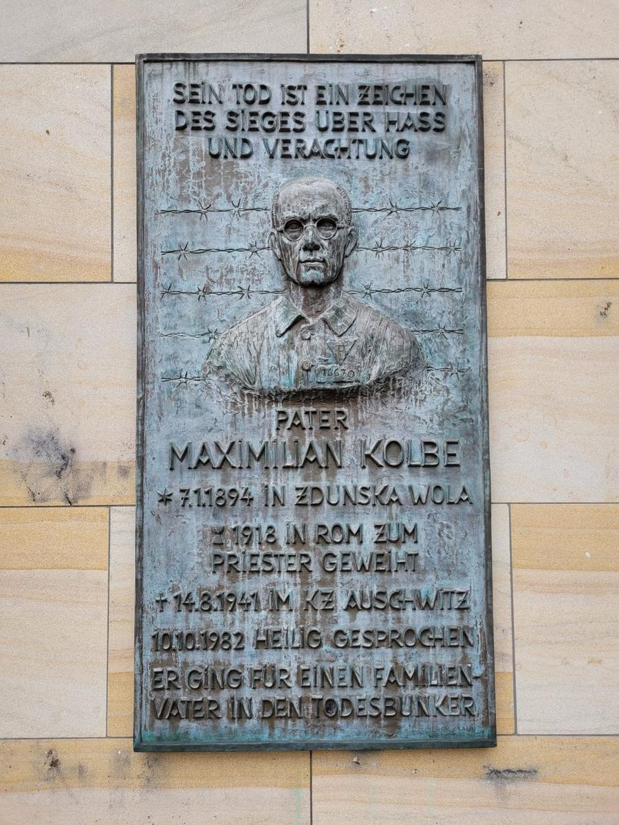 Gedenktafel für Maximilian Kolbe