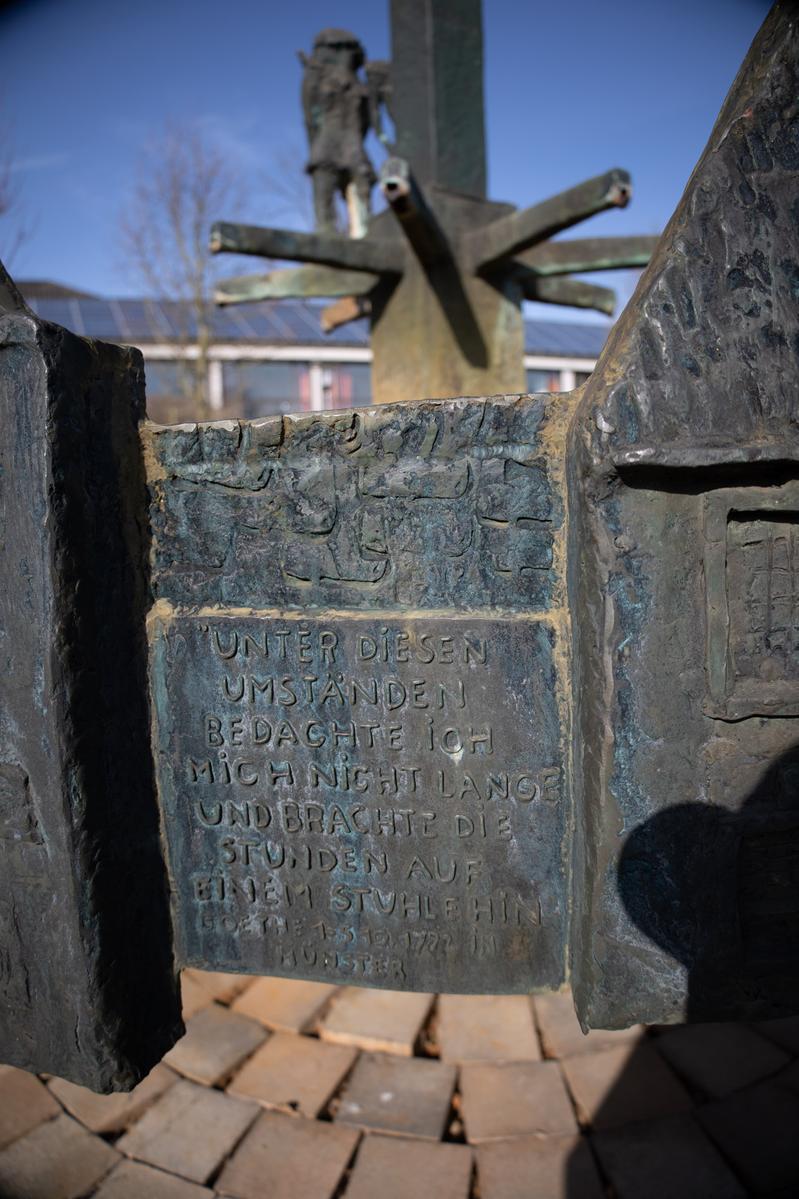 Goethe in Münster (Münsterbrunnen)