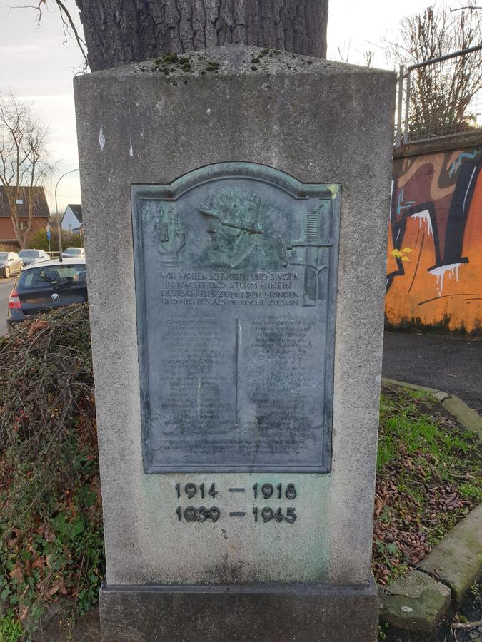 Kriegerdenkmal in Rahm, Gefallene 1914-1918 und 1939-1945
