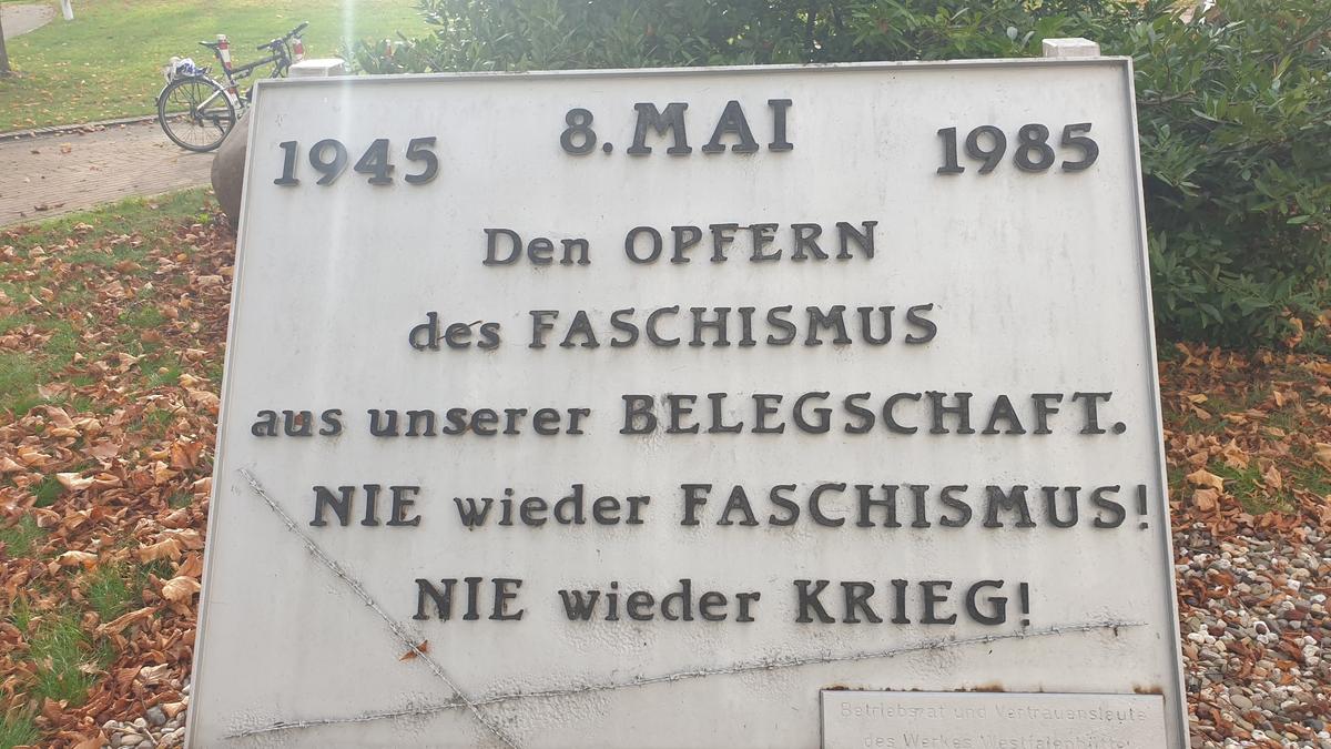Gedenktafel für Opfer des Faschismus