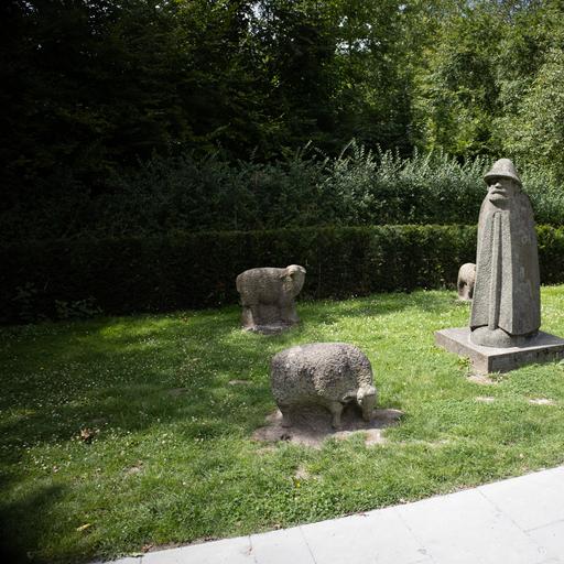 Der Schäfer (Der gute Hirte) von Fritz (Friedrich Franz) Viegener + Weitere