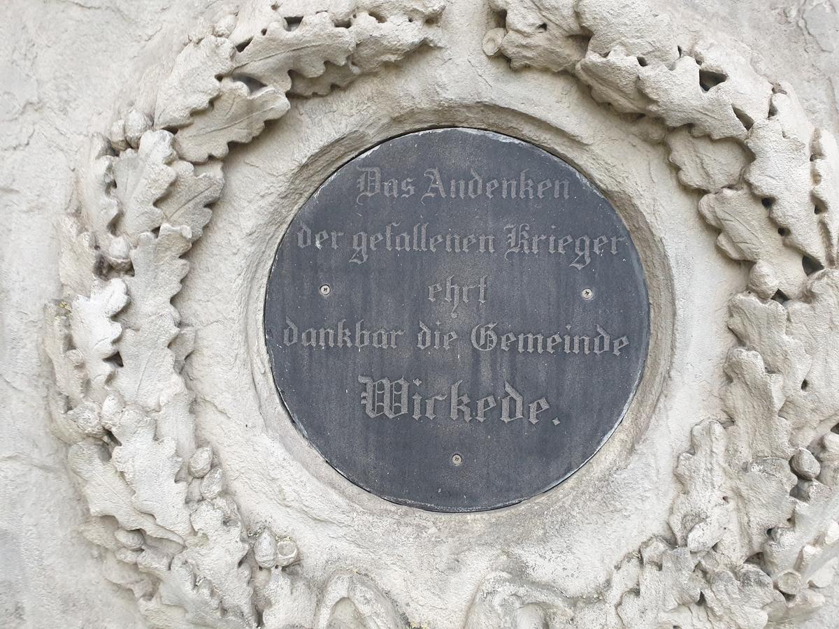 Kriegerdenkmal in Wickede, Gefallene 1870-1871