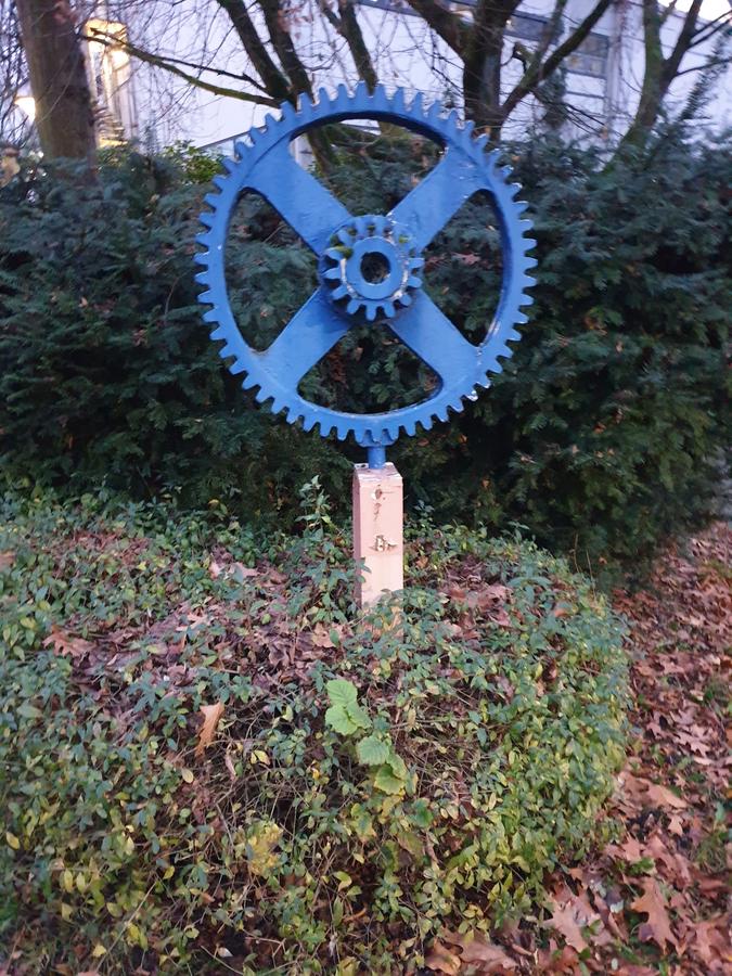 Blaues Zahnrad