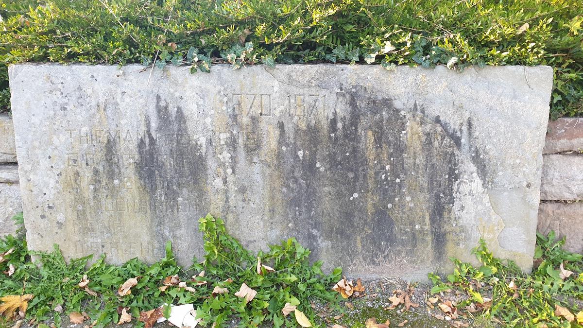 Kriegerdenkmal in Wellinghofen. Gefallene 1870-1871